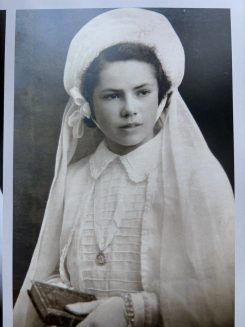 Simone on her Solemn communion day